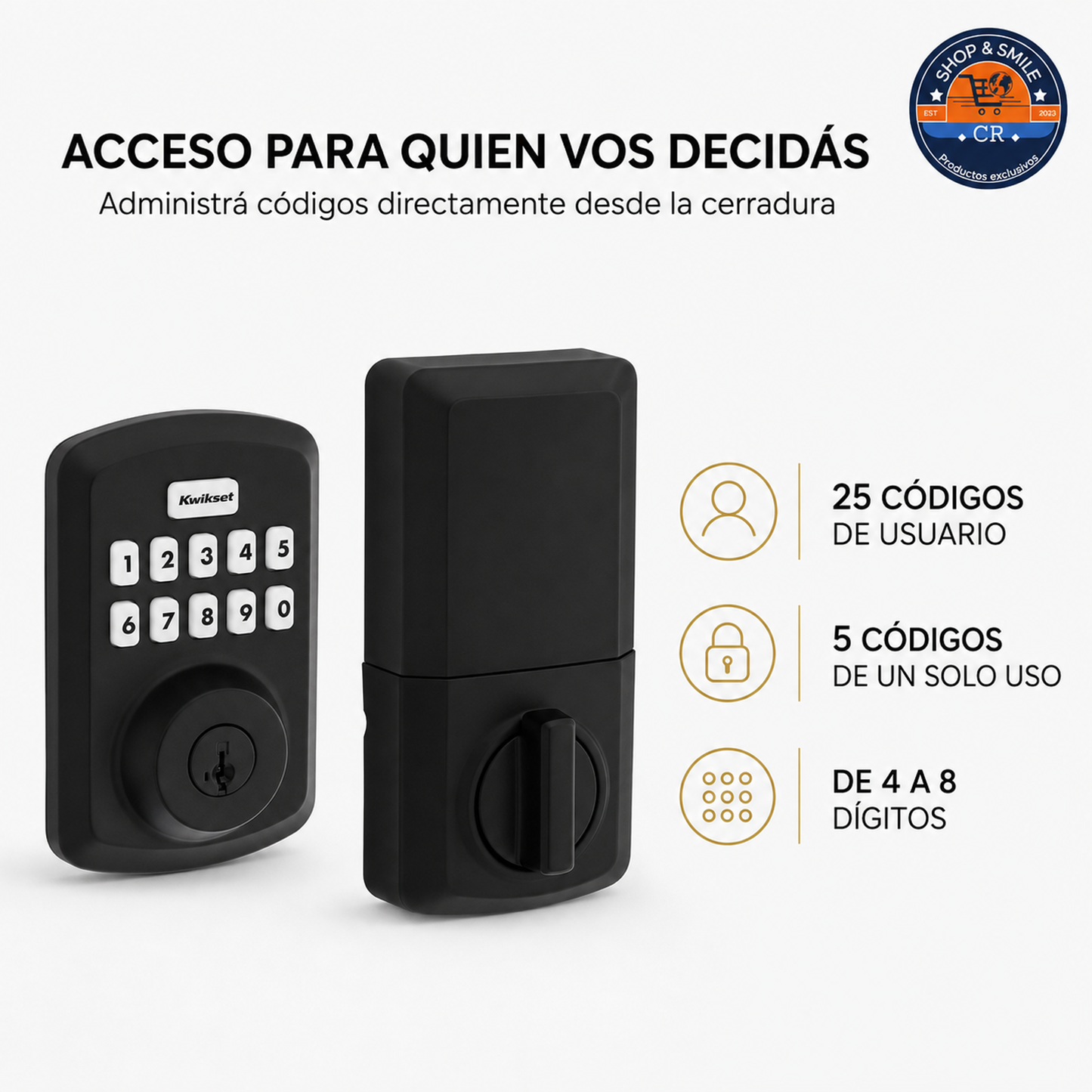 Kwikset Powerbolt 250 Transitional – cerradura electrónica con teclado