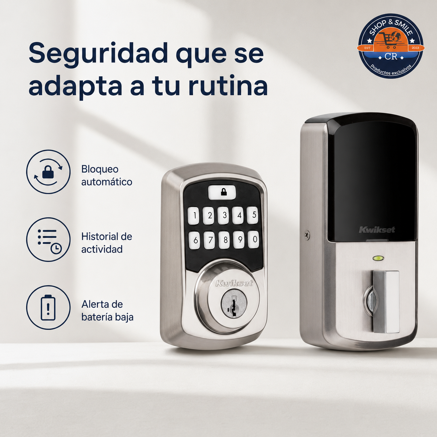 Kwikset Aura – Cerradura Electrónica Inteligente Bluetooth con Teclado