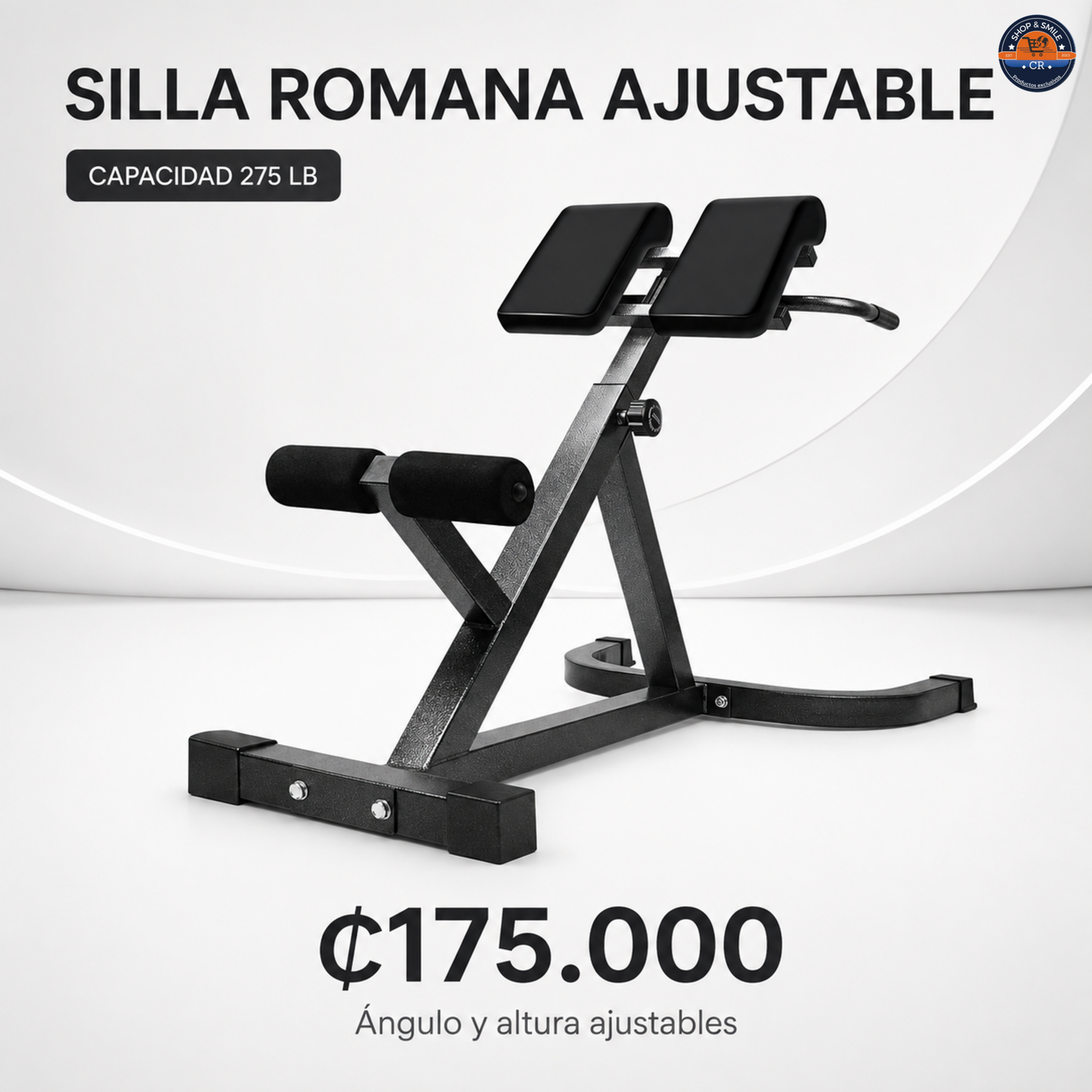 Silla romana ajustable para hiperextensiones
