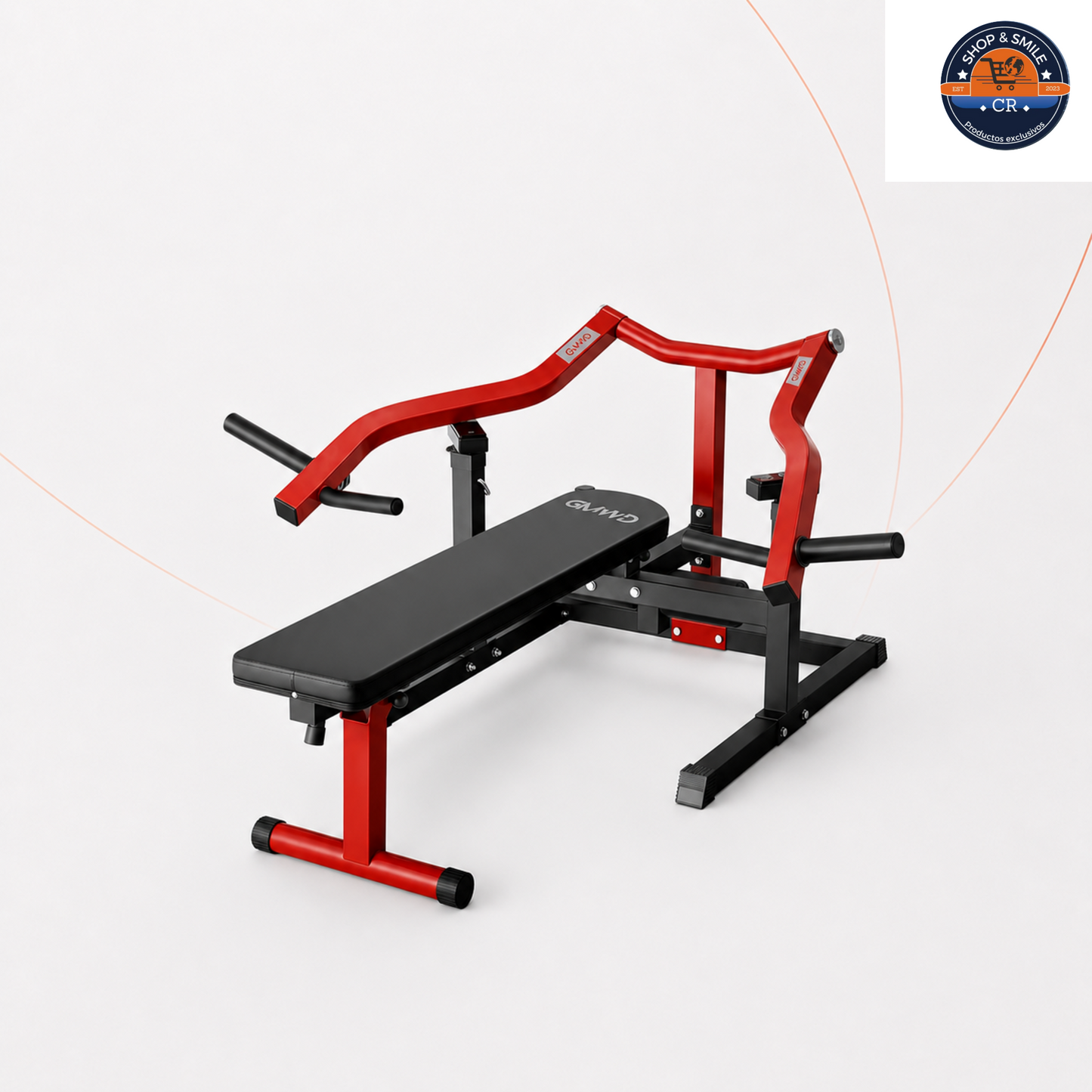 Máquina GMWD 1050 lb para press de pecho con banco ajustable