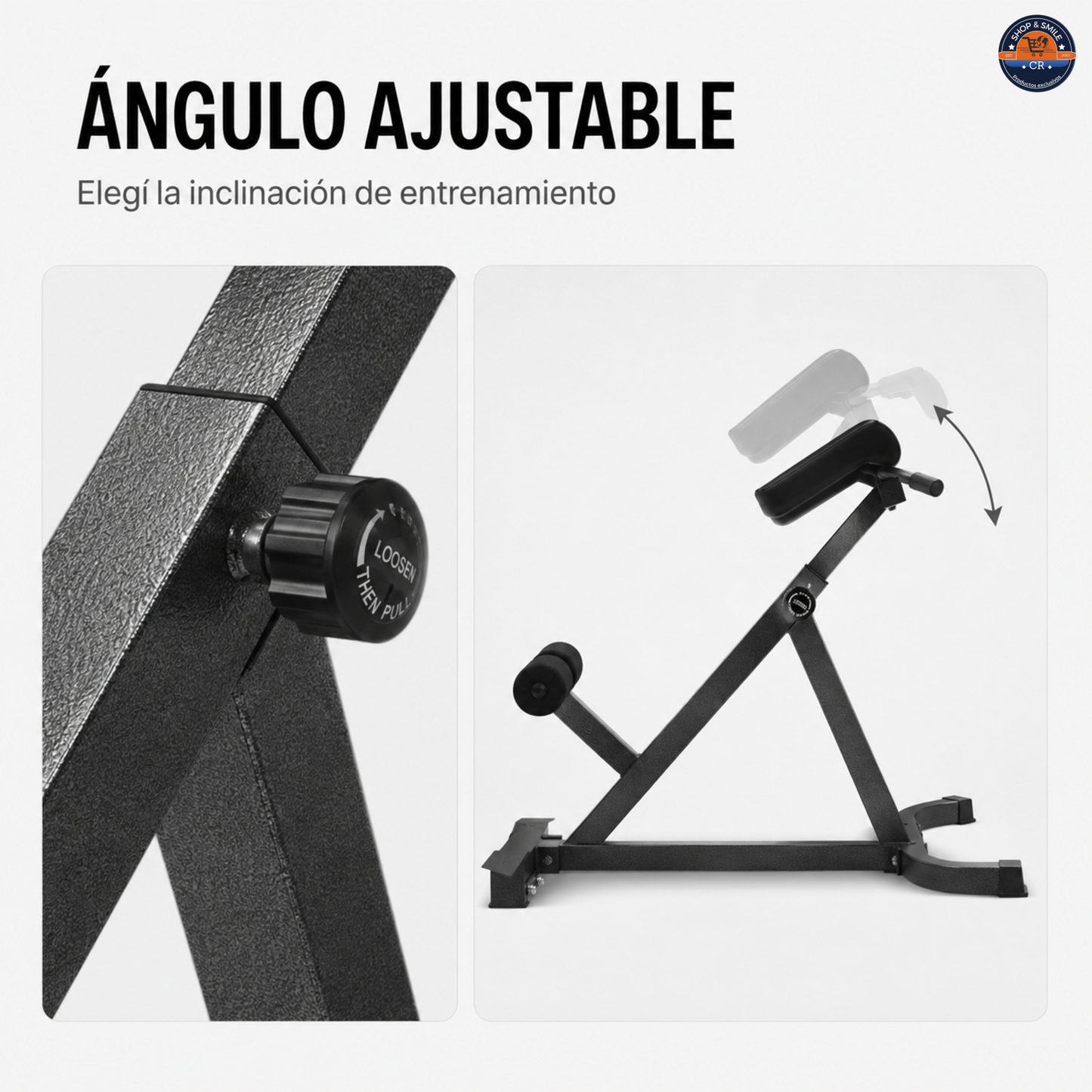 Silla romana ajustable para hiperextensiones