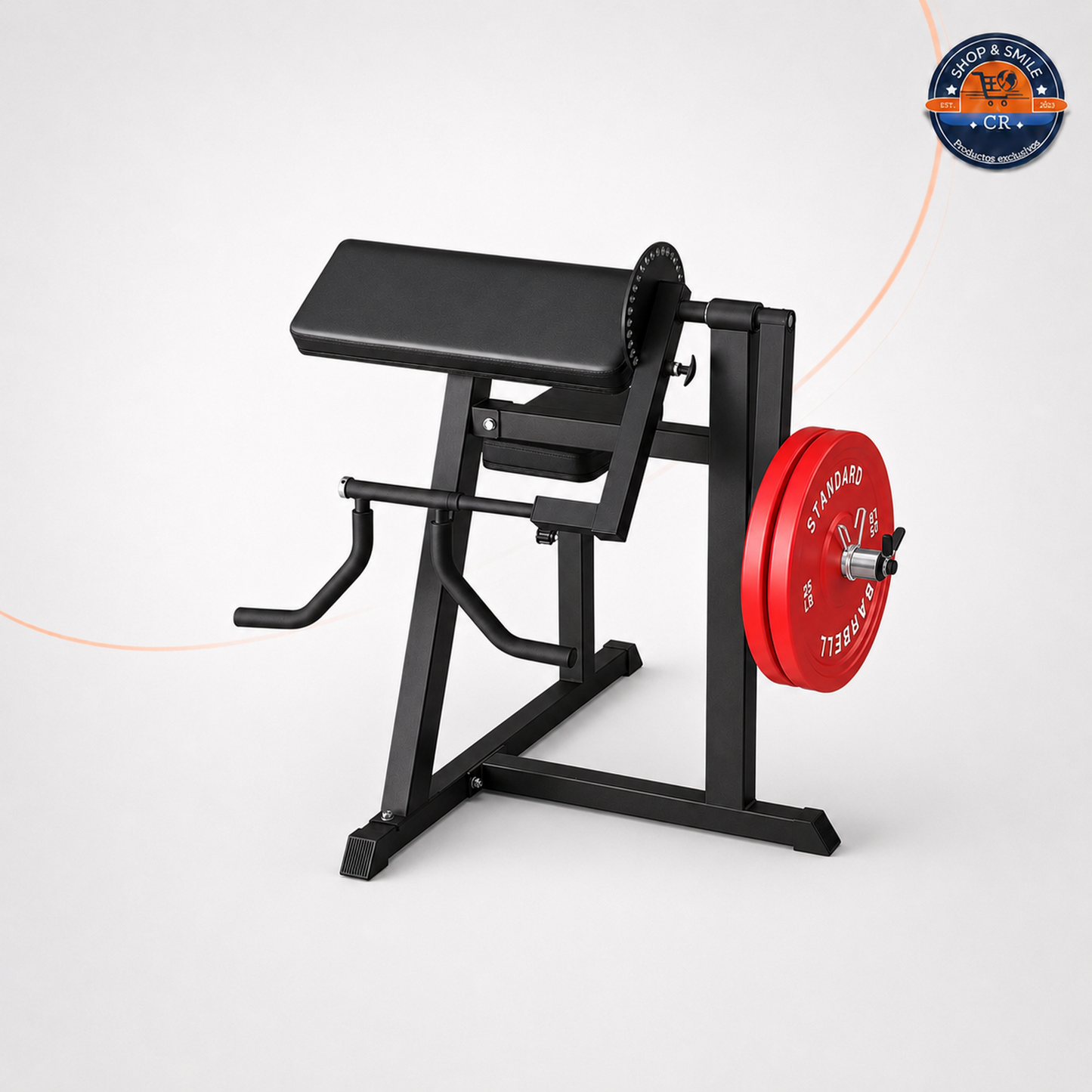Máquina GMWD 2 en 1 para bíceps y tríceps con carga de discos