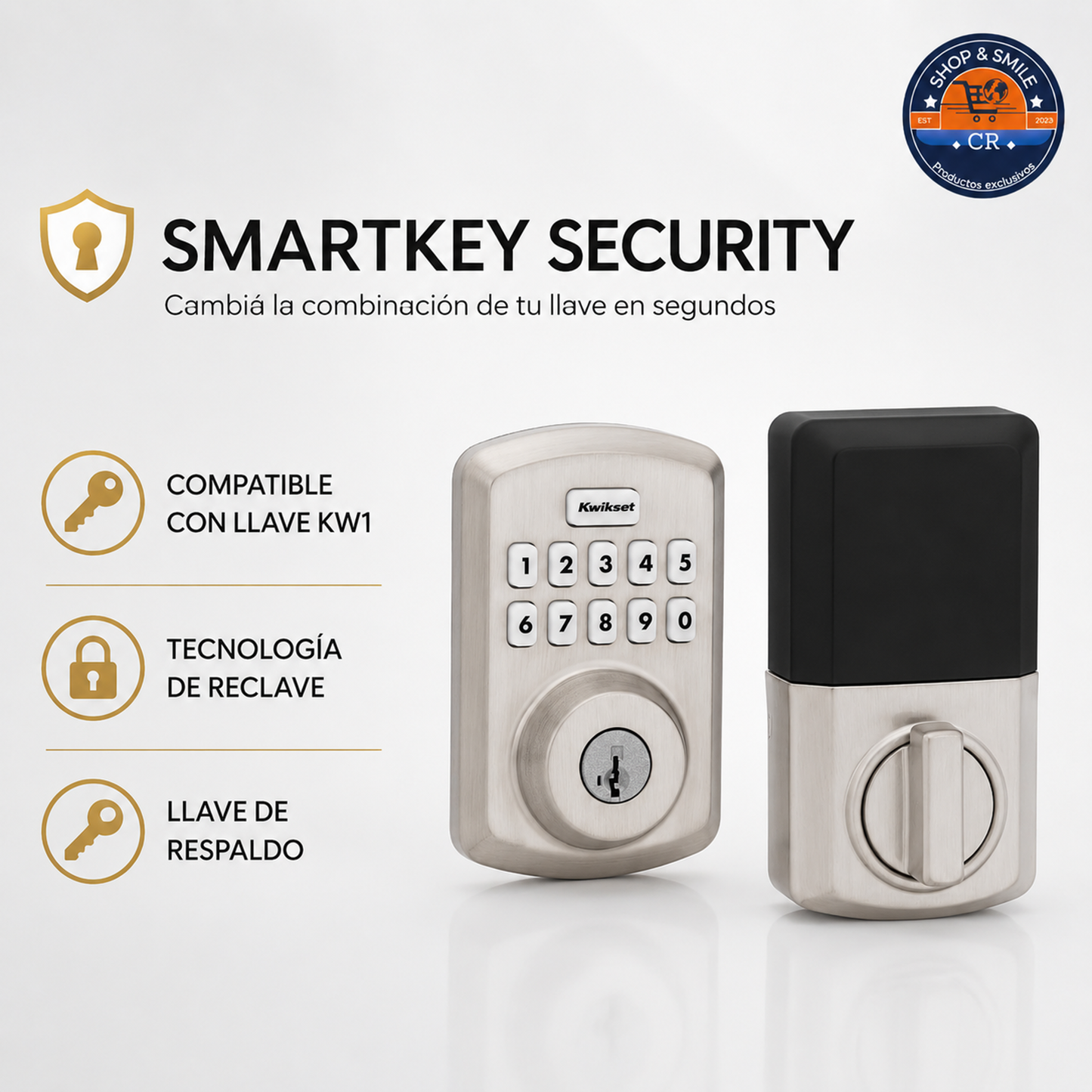 Kwikset Powerbolt 250 Transitional – cerradura electrónica con teclado