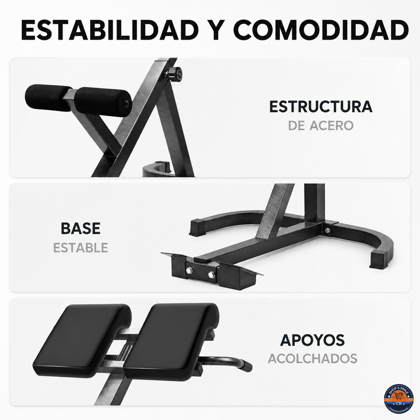 Silla romana ajustable para hiperextensiones