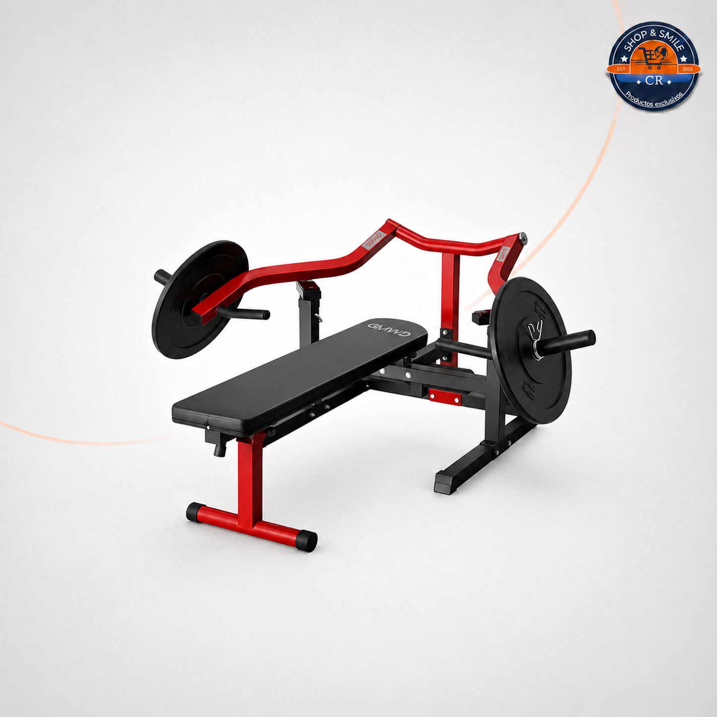 Máquina GMWD 1050 lb para press de pecho con banco ajustable