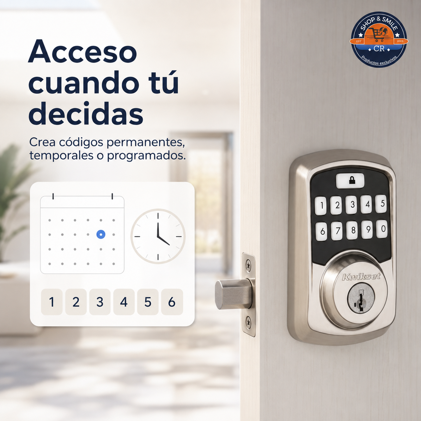 Kwikset Aura – Cerradura Electrónica Inteligente Bluetooth con Teclado