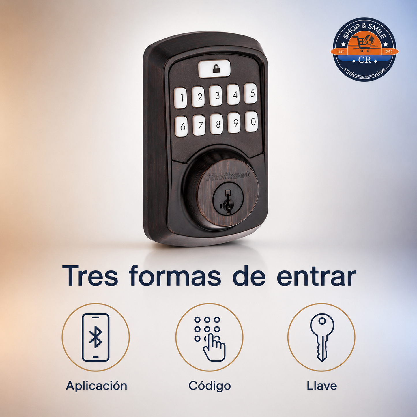 Kwikset Aura – Cerradura Electrónica Inteligente Bluetooth con Teclado