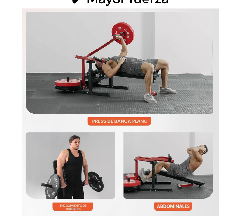 Máquina GMWD 1050 lb para press de pecho con banco ajustable