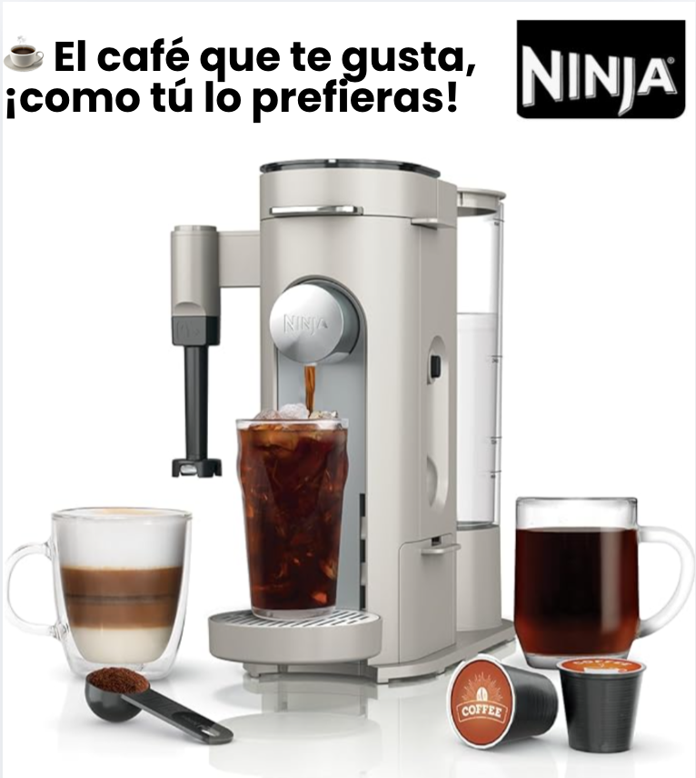 Cafetera Ninja Pods & Grounds PB051 para cápsulas y café molido