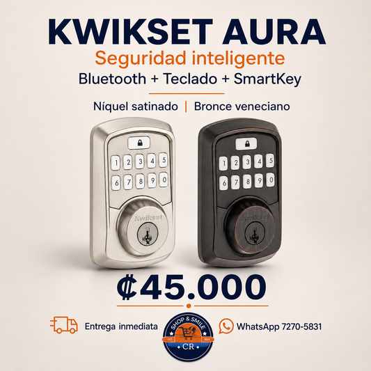 Cerradura inteligente Kwikset Aura Bluetooth con teclado
