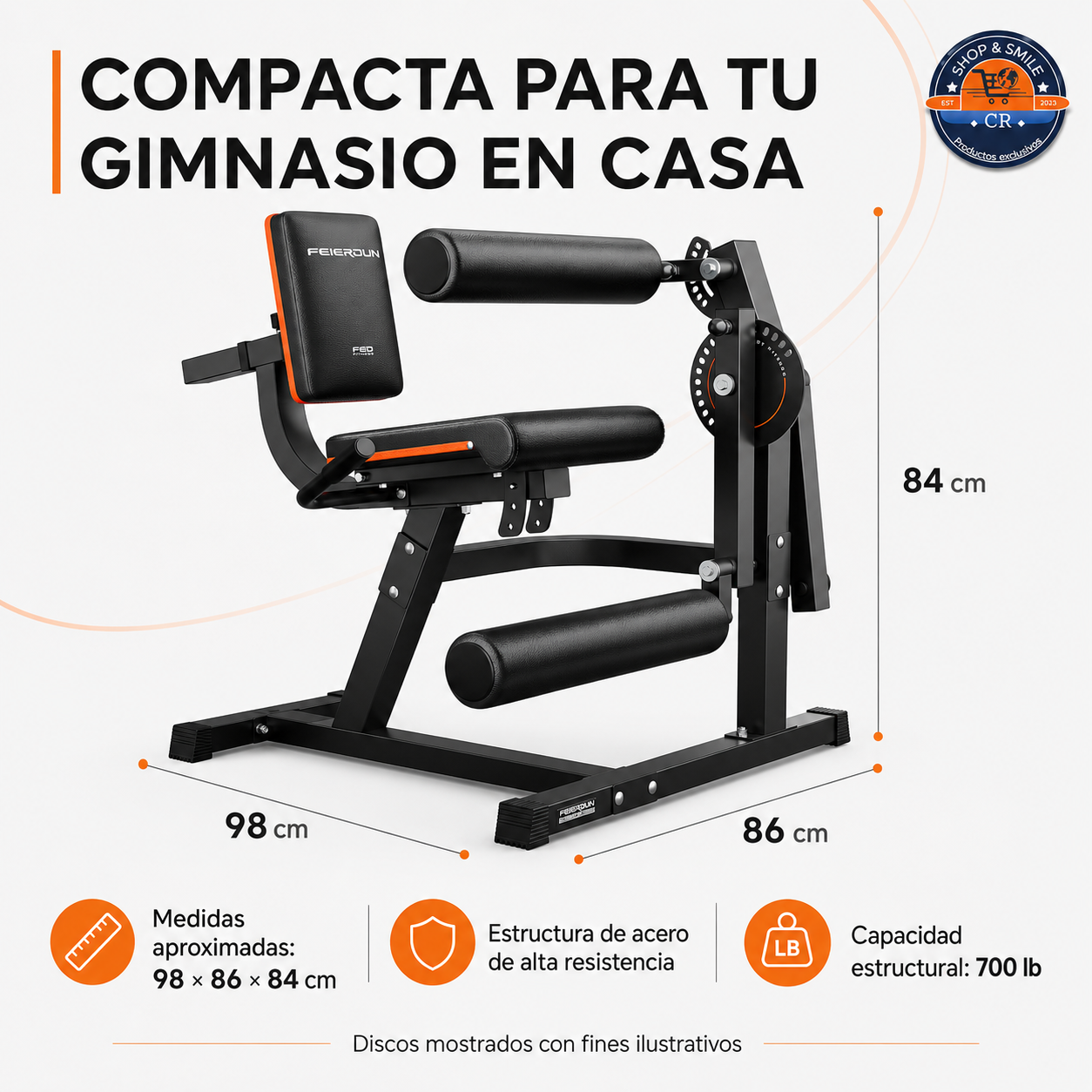 Máquina FEIERDUN 4 en 1 para ejercicios de piernas