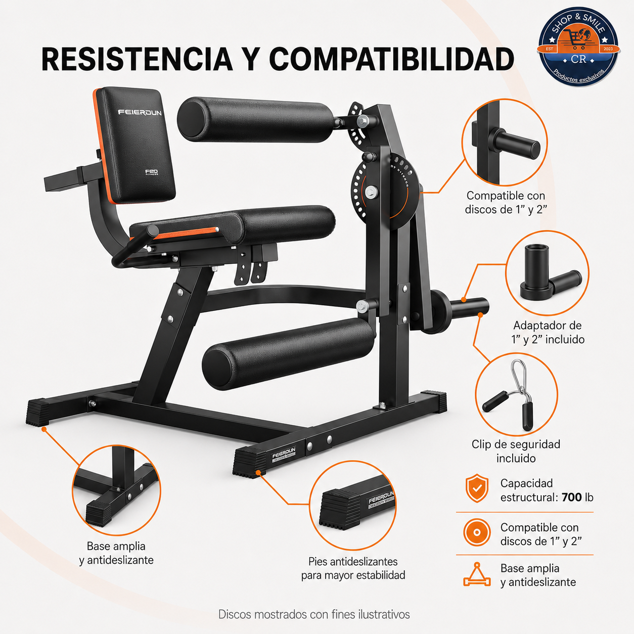Máquina FEIERDUN 4 en 1 para ejercicios de piernas