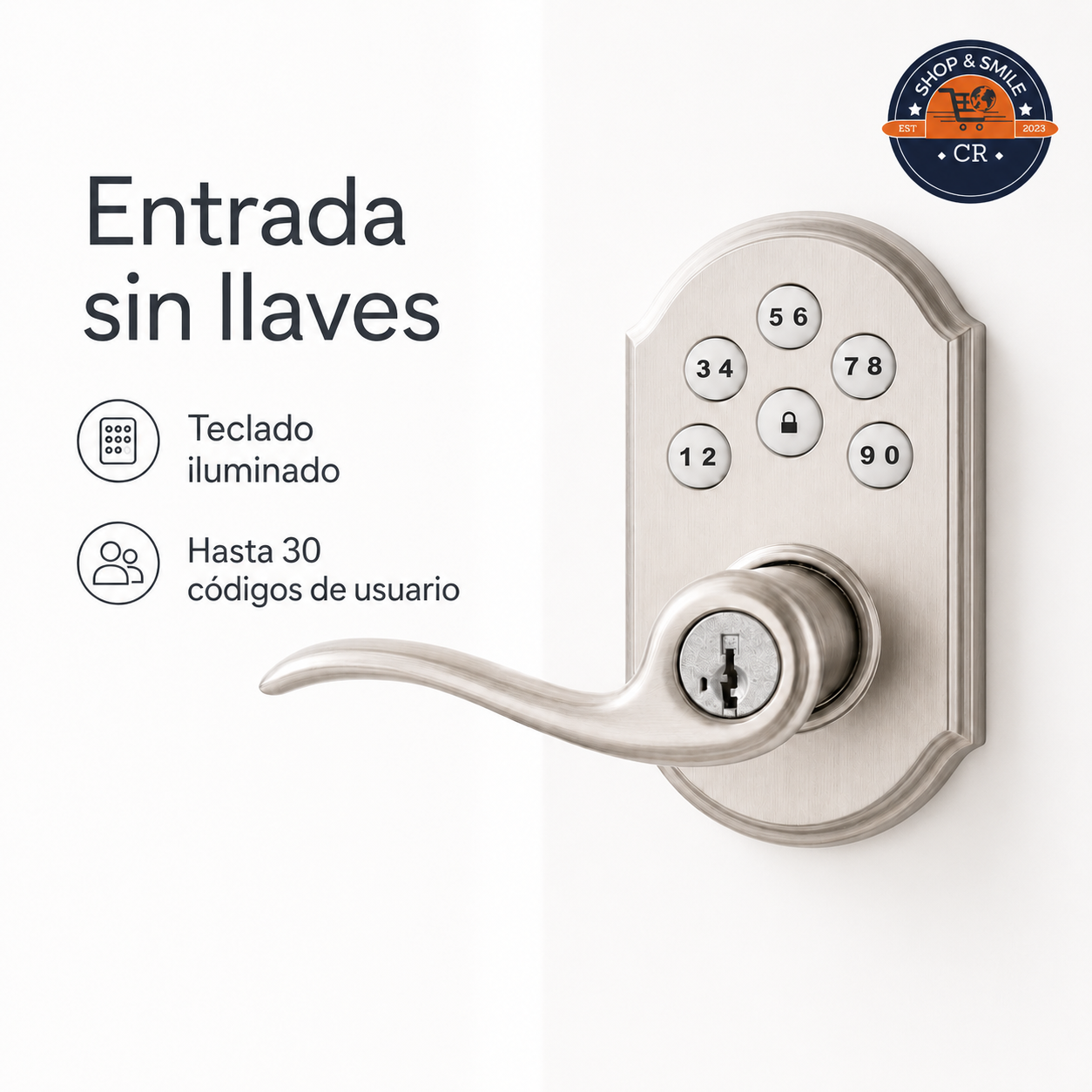 Kwikset SmartCode 912 Tustin – Cerradura electrónica Z-Wave con manija