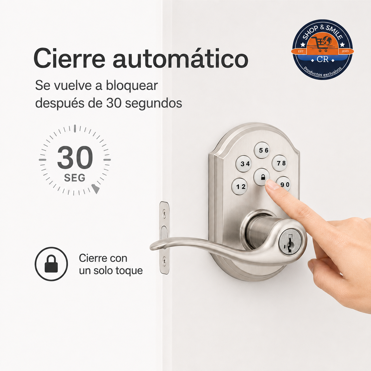 Kwikset SmartCode 912 Tustin – Cerradura electrónica Z-Wave con manija