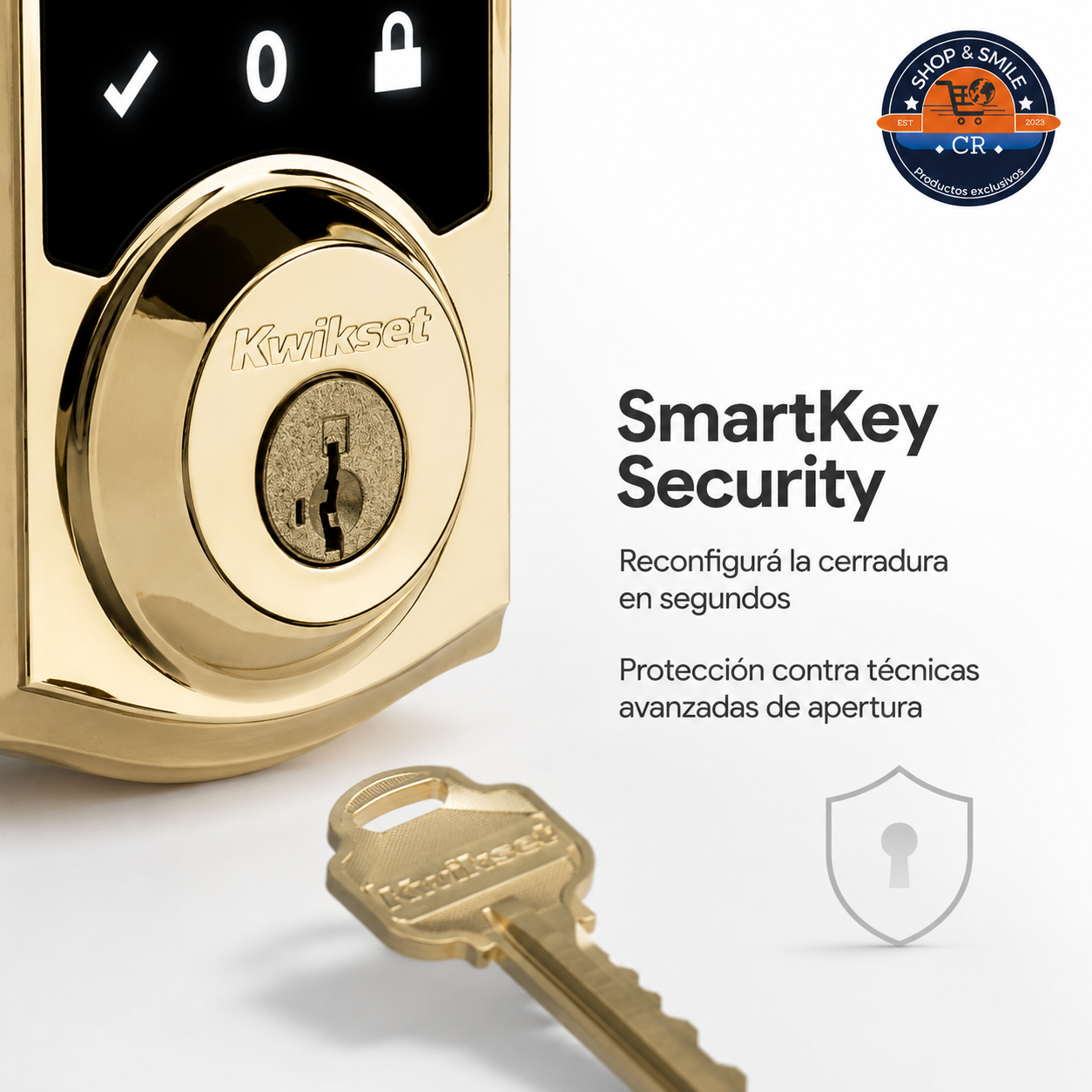 Kwikset SmartCode 916 – Cerradura inteligente Zigbee con pantalla táctil