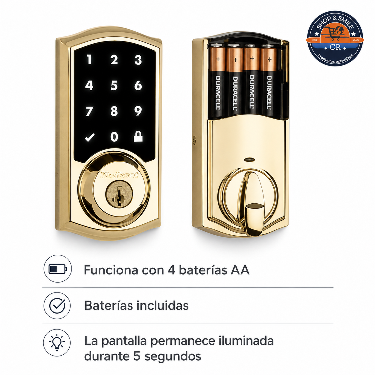 Kwikset SmartCode 916 – Cerradura inteligente Zigbee con pantalla táctil