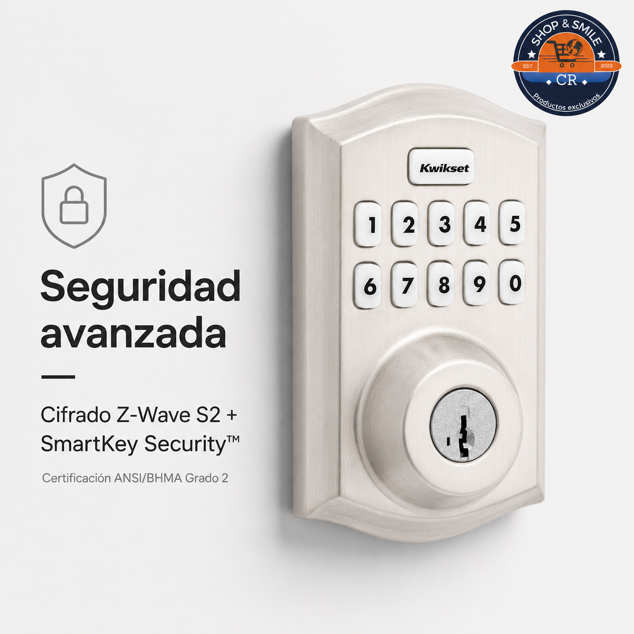Cerradura Inteligente Kwikset Home Connect 620 Z-Wave – Níquel Satinado
