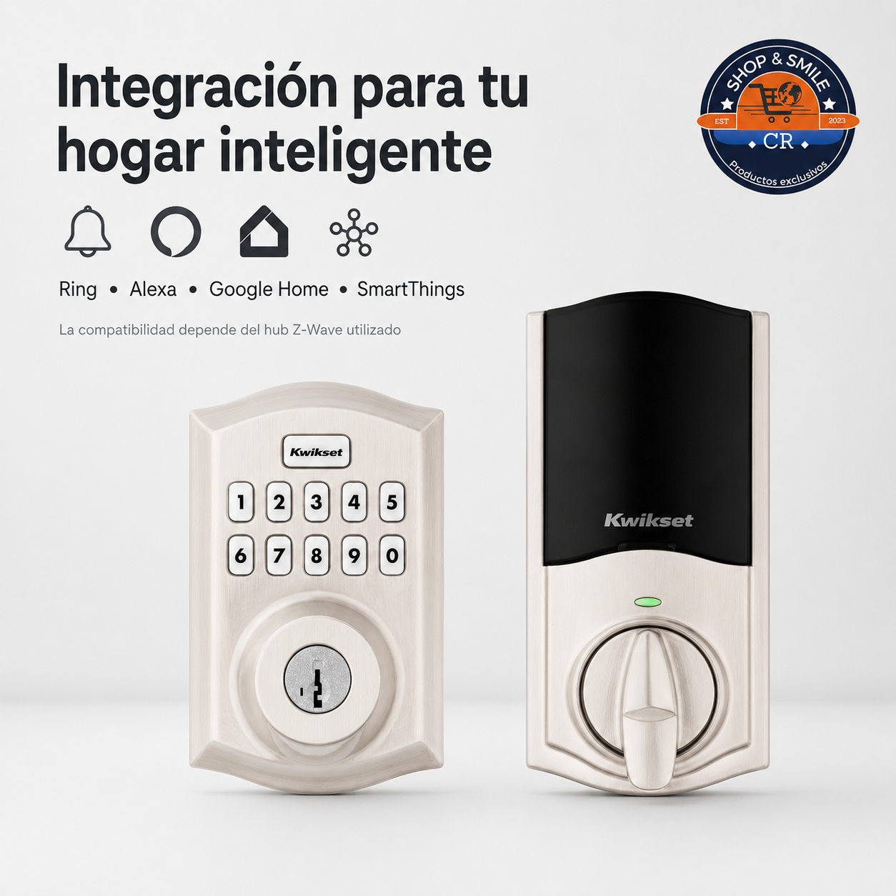 Cerradura Inteligente Kwikset Home Connect 620 Z-Wave – Níquel Satinado