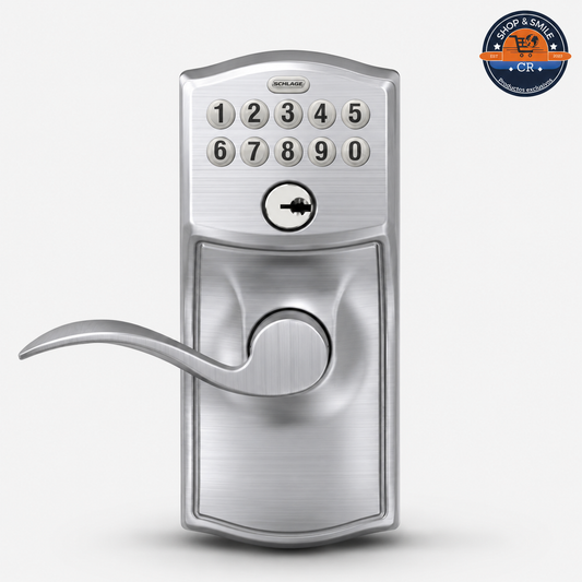 Cerradura Electrónica Schlage Keypad Lever Camelot Flex-Lock – Cromo Satinado