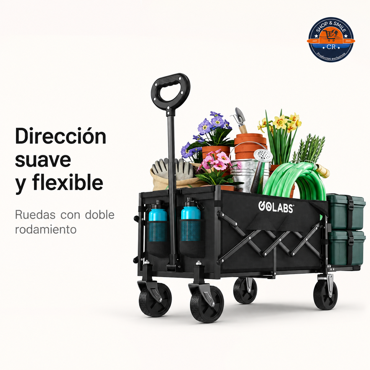 Carrito Vagón Plegable GOLABS Expandible 100 L – Hasta 350 lb