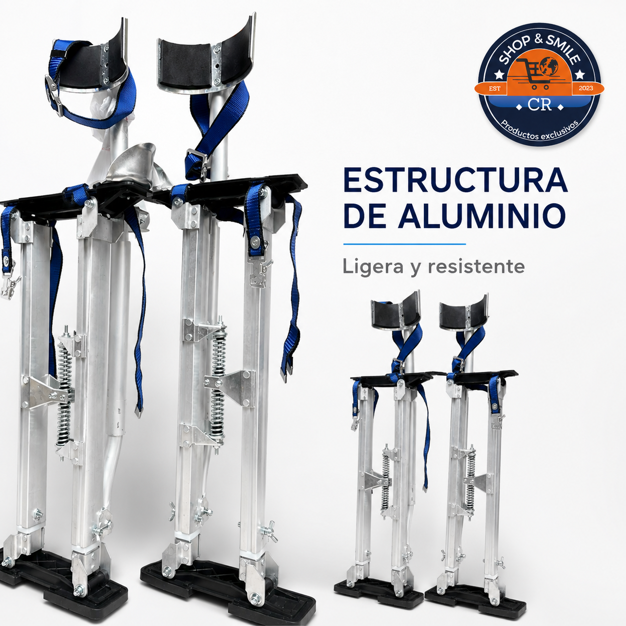 Zancos Profesionales Ajustables 24-40 Pulgadas para Drywall y Pintura
