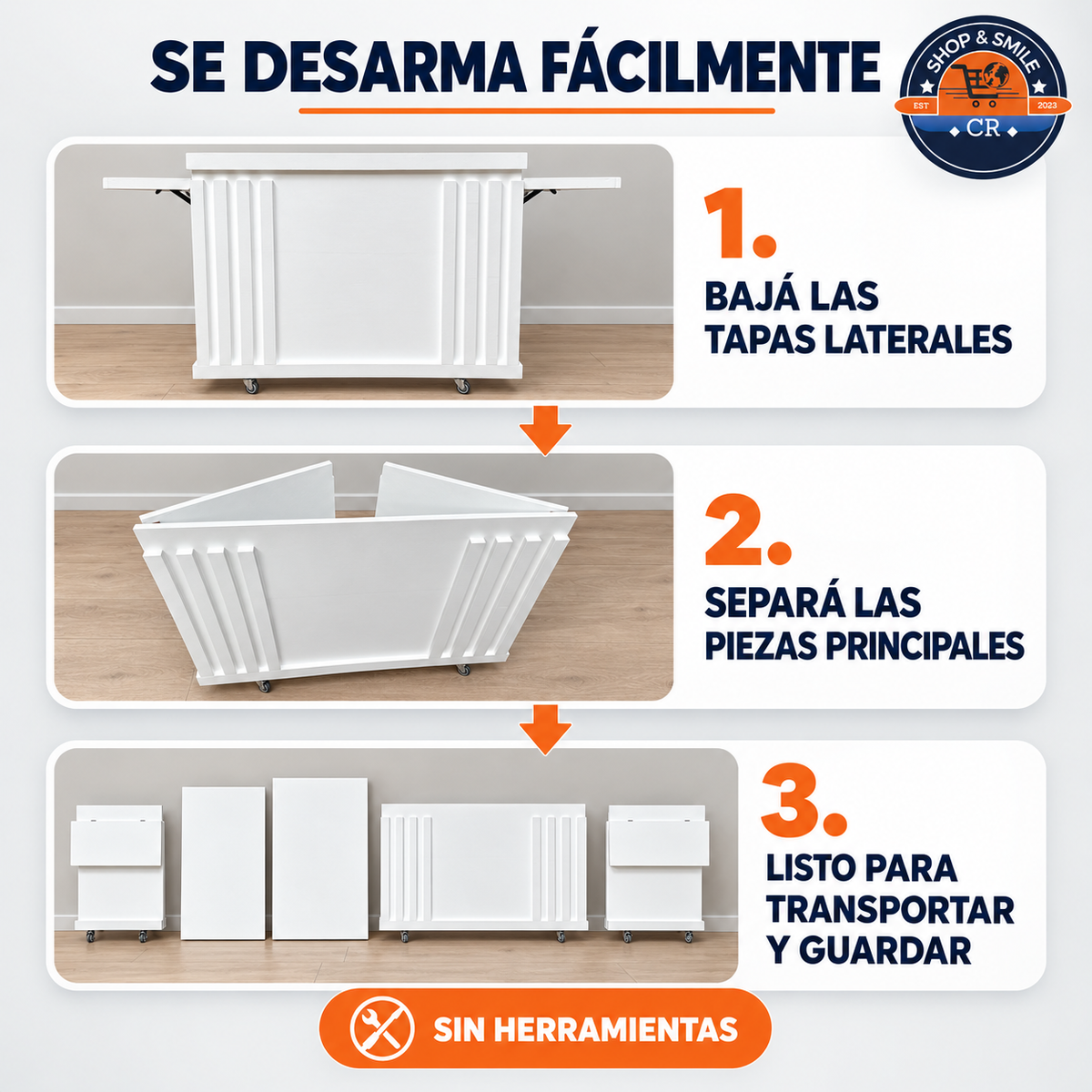 Mueble Modular Desmontable para Ferias y Emprendimientos
