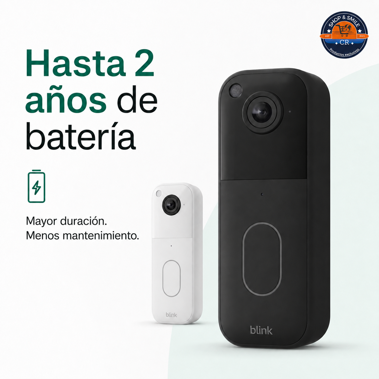 Blink Video Doorbell 2da Generación HD con Visión de Cuerpo Completo