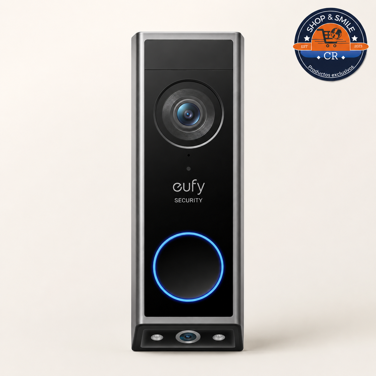 Timbre inteligente eufy Video Doorbell E340 con dos cámaras y resolución 2K