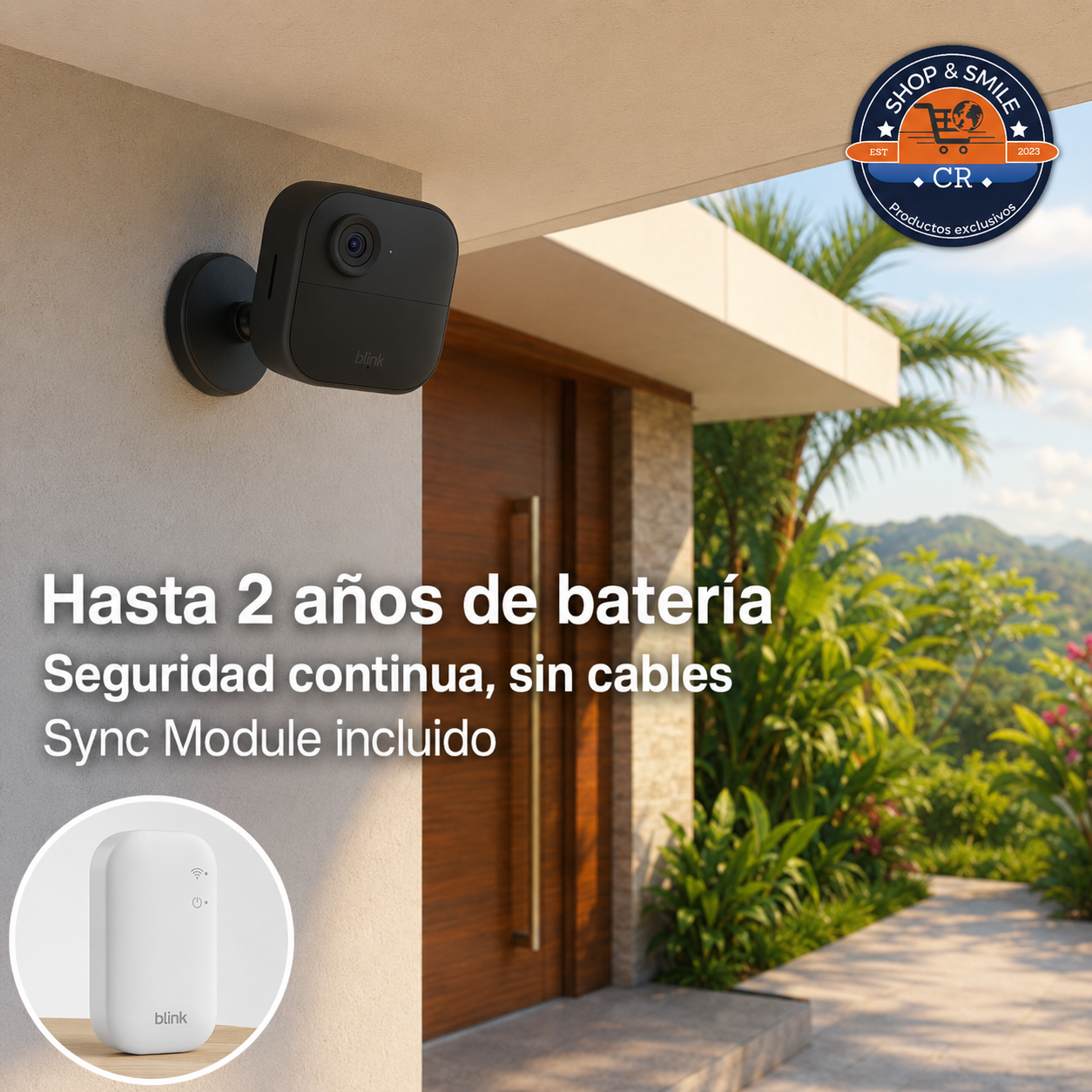 Blink Outdoor 4 con video HD 1080p, batería de hasta dos años, audio bidireccional y Alexa