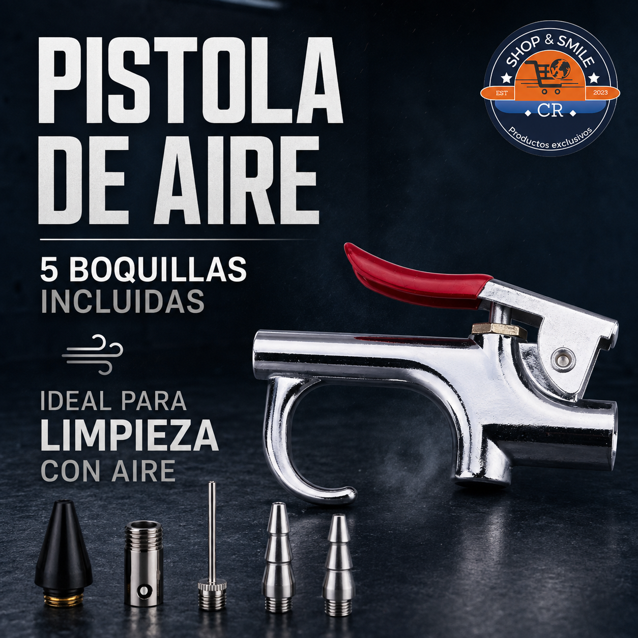 Compresor portátil Husky de 3 galones, 120 PSI, libre de aceite y con dos manómetros