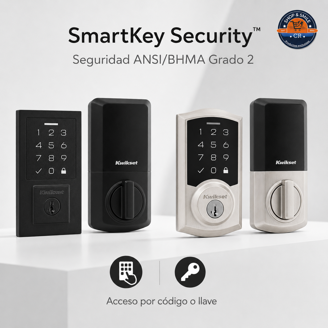 Cerradura Electrónica Kwikset SmartCode 270 con Panel Táctil