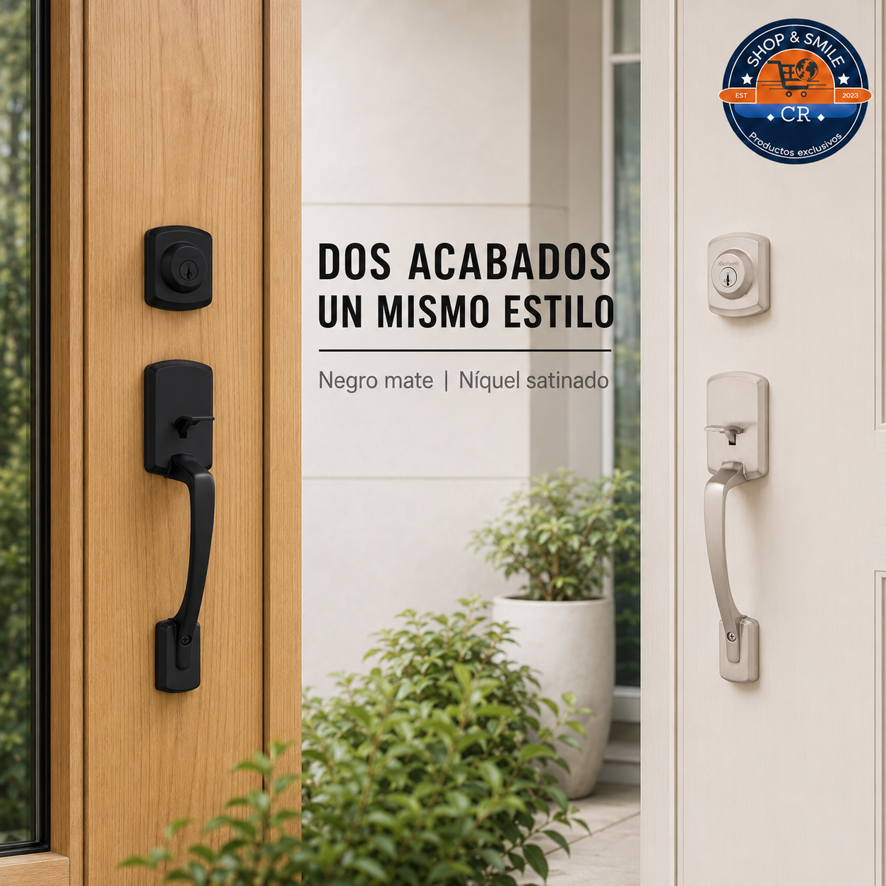 Kwikset Henley con palanca interior reversible, certificación BHMA Grado 3 y protección Microban