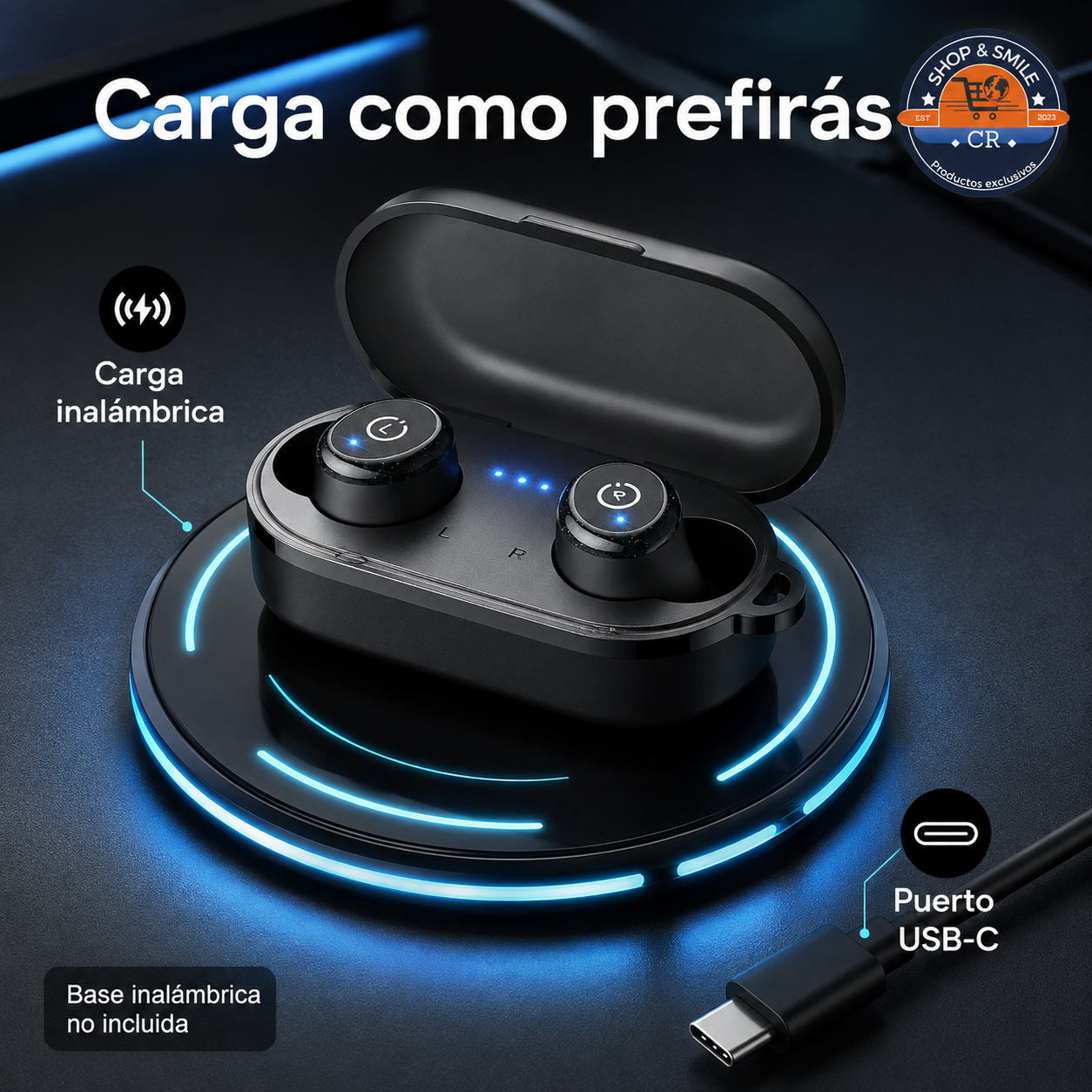 Audífonos TOZO T10 con tecnología ORIGX 2.0, sonido estéreo y Bluetooth 5.3