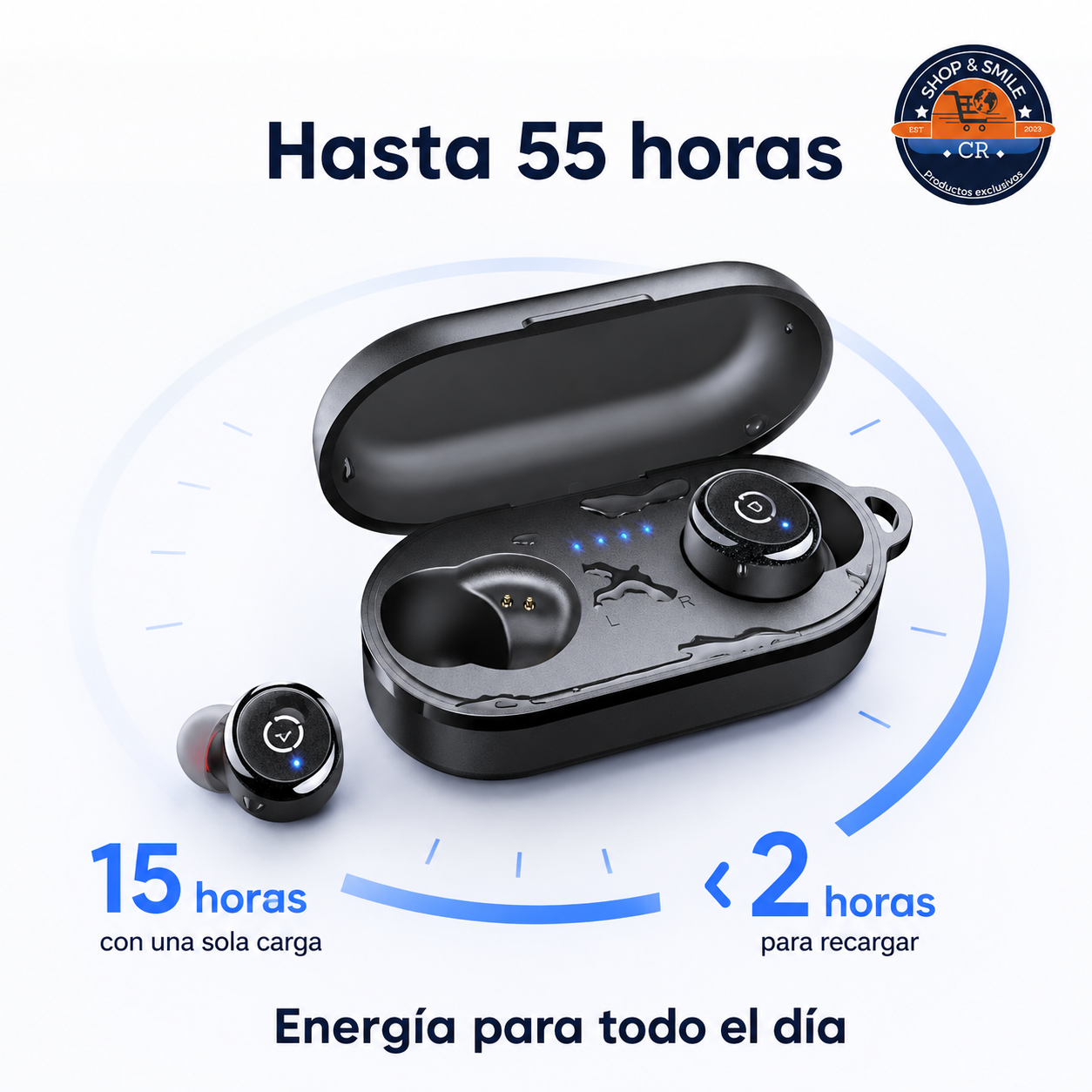 Audífonos inalámbricos TOZO T10 con resistencia al agua IPX8 para entrenamientos